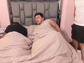 Making out my best friend's steady old-fashioned bareback while he sleeps and almost discovers us, fucked in his own bed. japan gay porn school