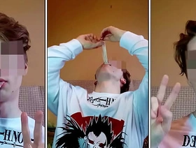 boy swallows cum from a used condom exfeed japan gay porn