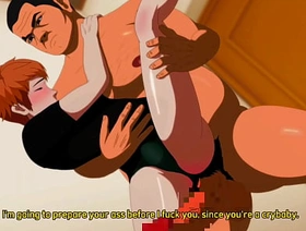 Hostel ep3 pt1 - Meu Daddy Urso me botou pra mamar bem gostosinho - Anime Hentai Yaoi japan gay porn no mask