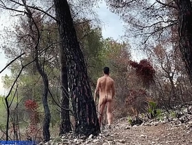 Risky naked hiking on the sunset! With regard to get caught! Perfect aggravation hot man korean gay porn hot