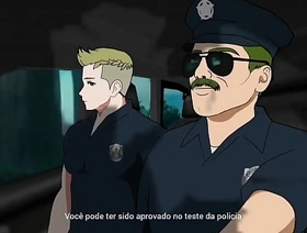 ( Uncaring ) Coroa Tenente da Policia gosta de sentar na rola dos novatos - Uncaring Bara Yaoi beautiful hot Uncaring porn