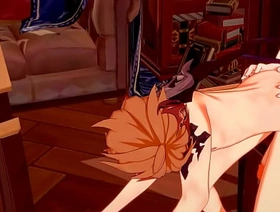Genshin Impact Yaoi - Zhongli x Tartaglia Blowjob and fucked - Sissy crossdress Japanese Asian Manga Anime Game Porn careless hot careless porn korean