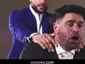 Businessmen Beau Butler coupled with Sir Peter fuck in hotel chinese merry porn alfresco