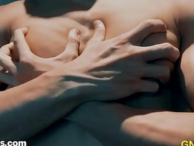 Hot Fitness trainer Asian Guy getting worshipped and Nipple Played! hot gay porn sex video