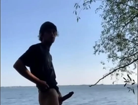 Masturbating at the lake hot gay friend porn