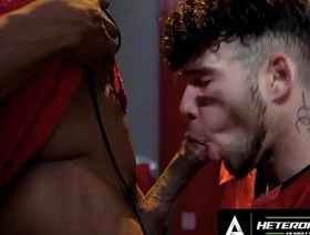 HETEROFLEXIBLE - Angry Straight Alpha Adrian Hart Dominates Football Teammate There Locker Room gay link up porn twitter