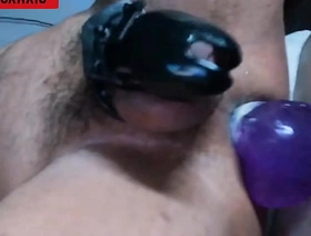 Procurement pounded with my dildo wearing my chastity cage hot teen muscle gay porn