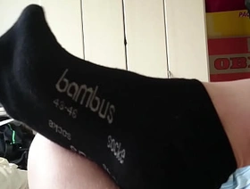 Schwarze Sneaker Socken korean cum detached porn
