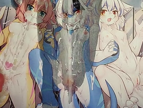 Poolside Party Girls flossy tribute (triple) taiwan gay porn show