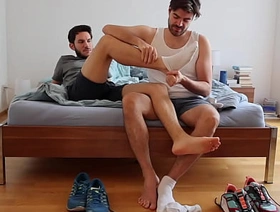 blithe friends playing with feet, socks and shoes hot indian twink blithe porn