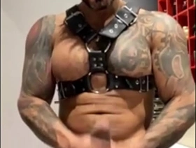 BBC Latino BearViktor rom is hot jerking off his monster cock myanmar gay porn