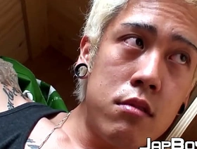 Gold Japanese twink toys with hole and strokes his dick chinese gay scat porn