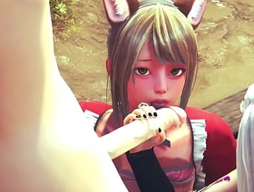 Yaoi Femboy - Threesome Femboys Hard Sex - Sissy crossdress Japanese Asian Manga Anime Game Porn Gay hot father and son gay porn