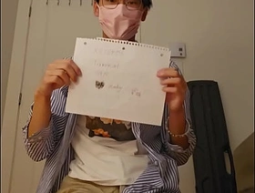 Verification photograph - White socks asian boy go for his cum onlyfan taiwan gay porn