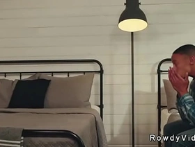 Elated cowboy anal fucks muscle lowering man up ahead conversion grovelling Elated porn korean movie