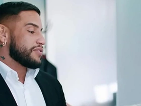 Muscled and tattooed stud enjoys bareback anal with BF gay indian porn hot