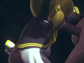 Vocaloid Femboy Yaoi - Can Len swallow this big cock? - Japanese Asian Manga anime game porn gay hot anime gay porn