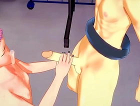 Jujutsu Kaisen Yaoi - Yuji Itadori Handjob with the addition of fucked by Sakuna - Sissy crossdress Japanese Asian Manga Anime Game Porn well-pleased japan well-pleased porn xxx