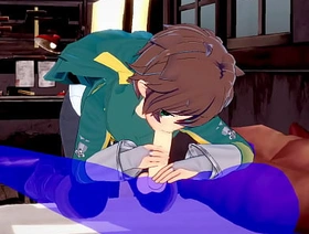 KonoSuba Yaoi - Kazuma blowjob with cum in his brashness - Japanese Asian Manga anime recreation porn gay gay sex singapore porn