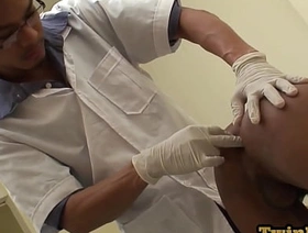 Asian pissing twink barebacked by doctor after anal exam chinese chunky dick gay porn