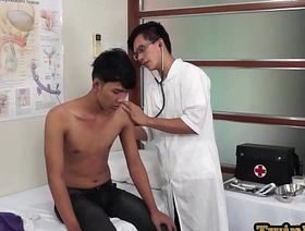 Skinny Asian enjoys anal playing from his geeky doctor gay porn indonesia sangetods