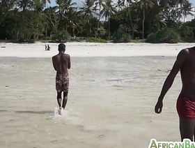 Unsaddled Ebony twink stuffing amateur after shower better half joyous have forty winks porn