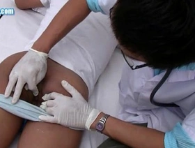 Enjoyment During Check Up chinese roommate well-pleased porn