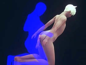 Yaoi Femboy - Blue Neko femboy hard sex full  - Sissy crossdress Japanese Asian Manga Anime Film  Amusement Porn Gay gay porn japan kiss