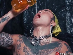 YOSHIKAWASAKIXXX - Asian Yoshi Kawasaki Drinks His Own Pee hot gay dad porn