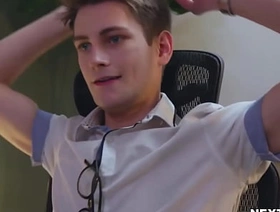 Tony Genius with an increment of Trevor Harris fuck winning office gay porn chinese movie