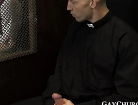 Avaricious fair-haired priest confesses his impure sexual deeds hot teen gay porn video