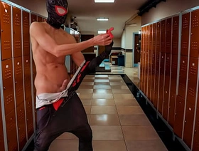 Spider-man cosplay cheerful chinese bodybuilder porn