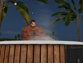 chris chester relaxes himself in hot tub korean teen porn gay