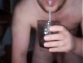 Shock content! A gay man from Russia eats his accede fresh cum! His cum is in his mouth! japan gay tube porn
