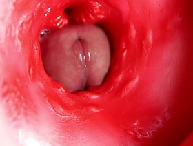 This beautiful pussy is pulsating and put someone's skin screws on my cock! Camera inside someone's skin hole! gay porn twink chinese