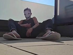 Outdoor indoor masturbation with jeans flip flops muscle japan gay porn