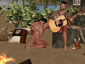 NUDE BEACH FIREPIT chinese day detached porn