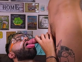Blowjob Facial Camilo Brown Sucking Twink Magic C Big Cock Until He Covers His Face In Untouched Cum gay chinese teen porn