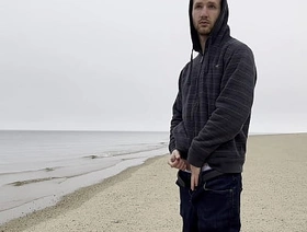 Jerking Off at the Beach new chinese gay porn