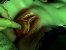 My carrot turned out to be the right size for her wet pussy! hot jocks gay porn