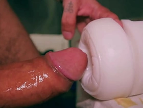 Closeup ASMR Gorgeous Big Uncut Cock Having it away Fleshlight And Stabbing A Big Cum Load hot gay porn japan