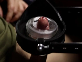 Testing out a new hands-free masturbator french hot gay porn