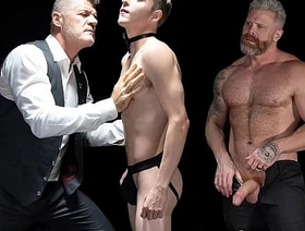 Master Had His Slave to Position on All Fours and Dove Face First Finale the Cheeks - Boyforpay gay sexual intercourse porn hot