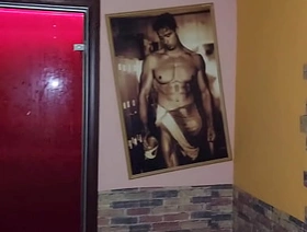 Space fully sex sauna cruising young twink found a succulent dick in a neonlight district to swell up the cum out gay porn chinese office