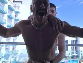 BALCONY Pater FUCK IN Dynamic PUBLIC VIEW japan gay porn ren