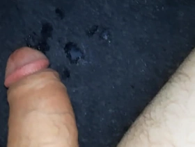 Hot alms-man masturbates his cock and cums hard, bellyaching cramp softly hot university gay porn