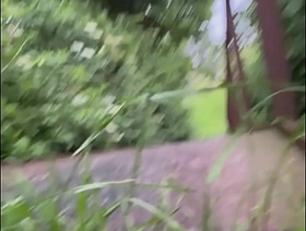 Teen beggar strips naked and walks in public park nervously Voyeur joyous porn chinese blowjob