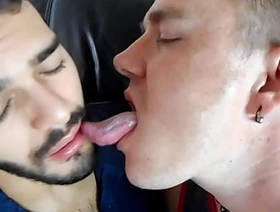 Leo Low-spirited Throats Sebastian Cums With His Long Tongue chinese gay boy porn
