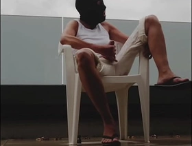 wet outdoor wank in the rain gay porn chinese feet