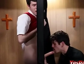 Sucking Boy Cock to hand the Church Gloryhole-[YesPadre] japan gay kiss porn